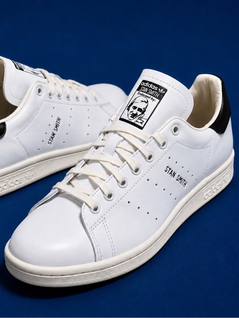 Adidas Originals Stan Smith Lux white Leather Sneakers HQ6785 – Men’s US 7.5